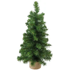 Northlight Unlit-15" Alpine Slim Artificial Christmas Tree With Wood Base - Unlit