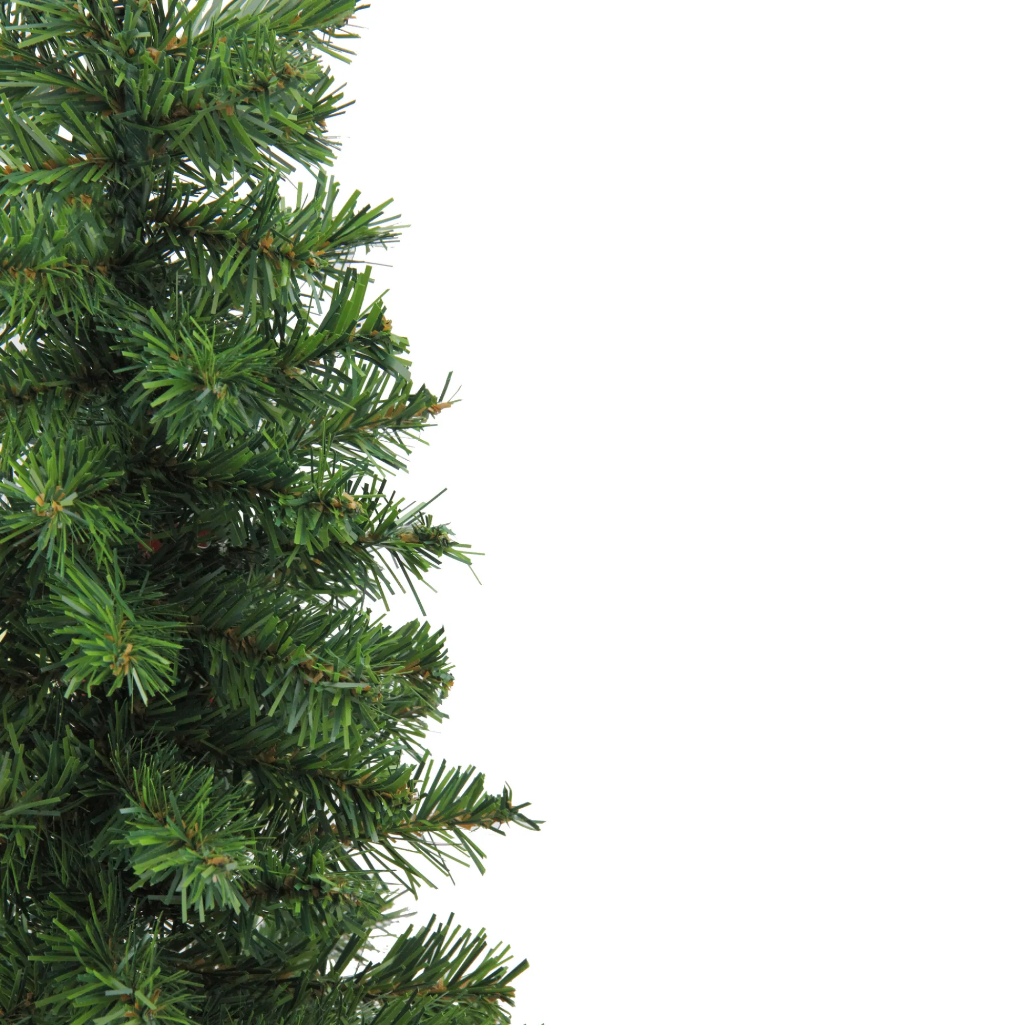 Northlight Unlit-15" Alpine Slim Artificial Christmas Tree With Wood Base - Unlit