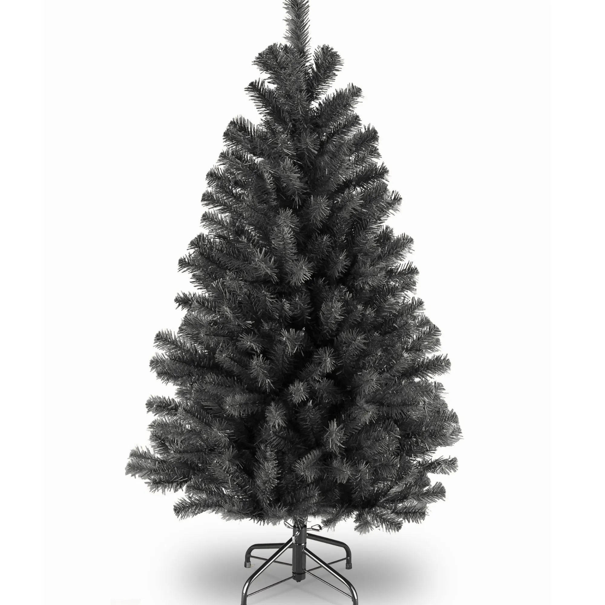 Christmas Central Unlit-4.5' Black North Valley Spruce Artificial Christmas Tree, Unlit