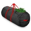 osto Tree Storage-50" Black Tear Proof Round Artificial Christmas Tree Storage Bag