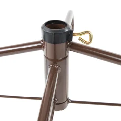 Northlight Artificial Tree Stands-24" Brown Metal Rolling Artificial Christmas Tree Stand, For 6' - 9' Trees