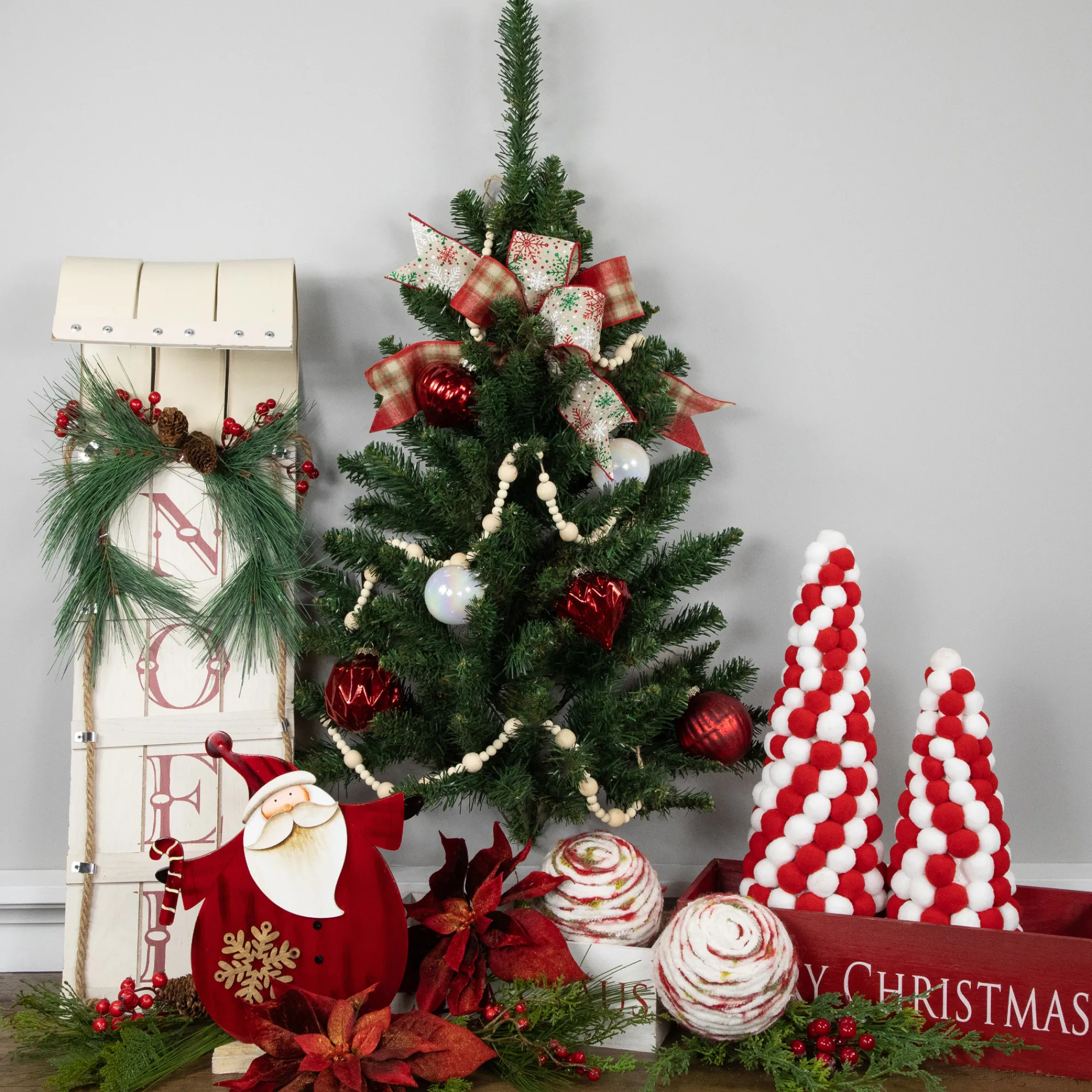 Northlight Wall Trees-3' Buffalo Fir Artificial Christmas Wall Or Door Tree - Unlit