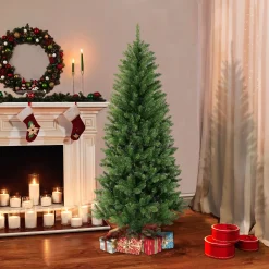 CC Christmas Decor Unlit-6' Carson Pine Artificial Christmas Tree With Stand, Unlit