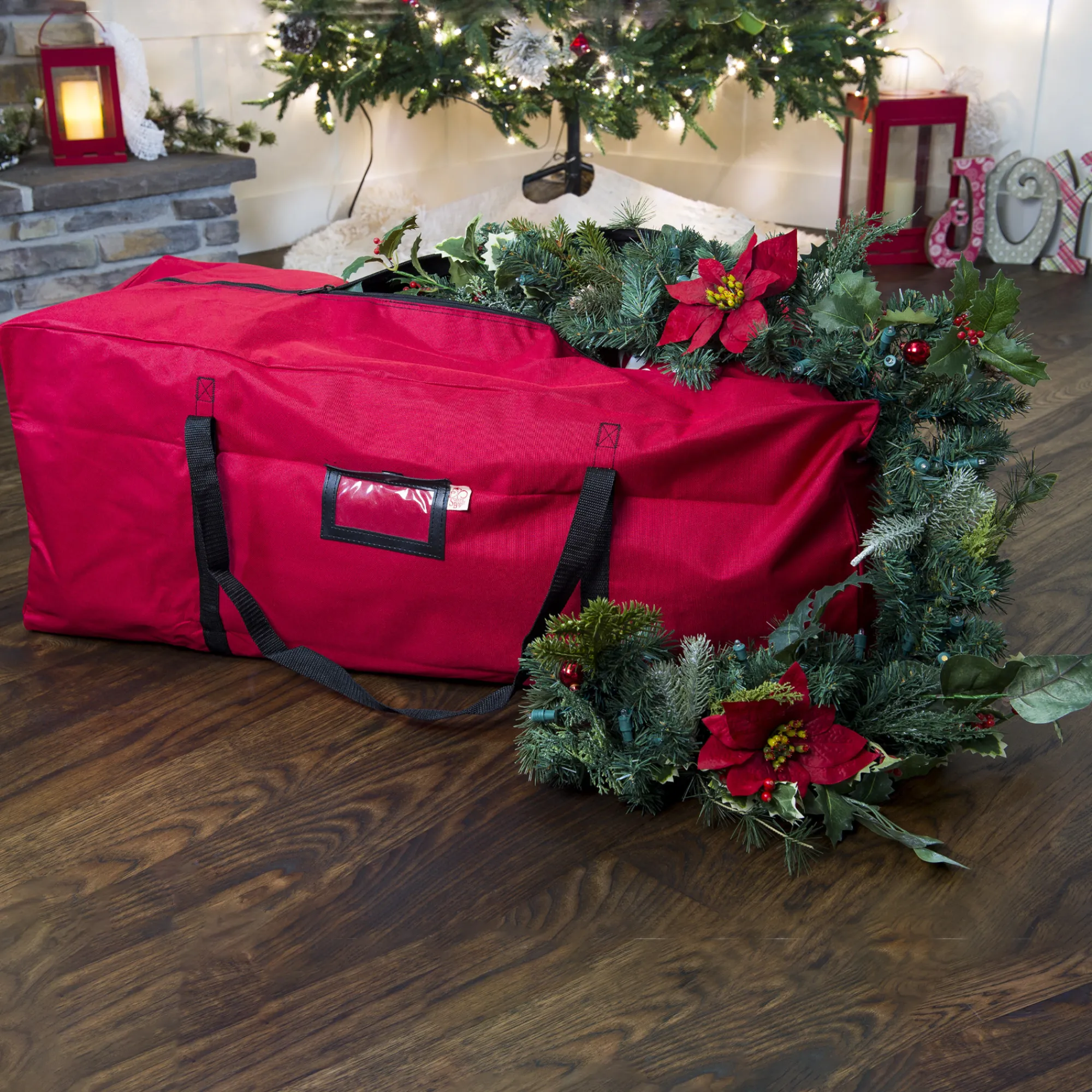 Northlight Tree Storage-36" Christmas Storage Bag - For Garlands, Trees, Lights, Inflatables And More