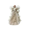CC Christmas Decor Angels-16" Coastal Angel Christmas Tree Topper, Unlit