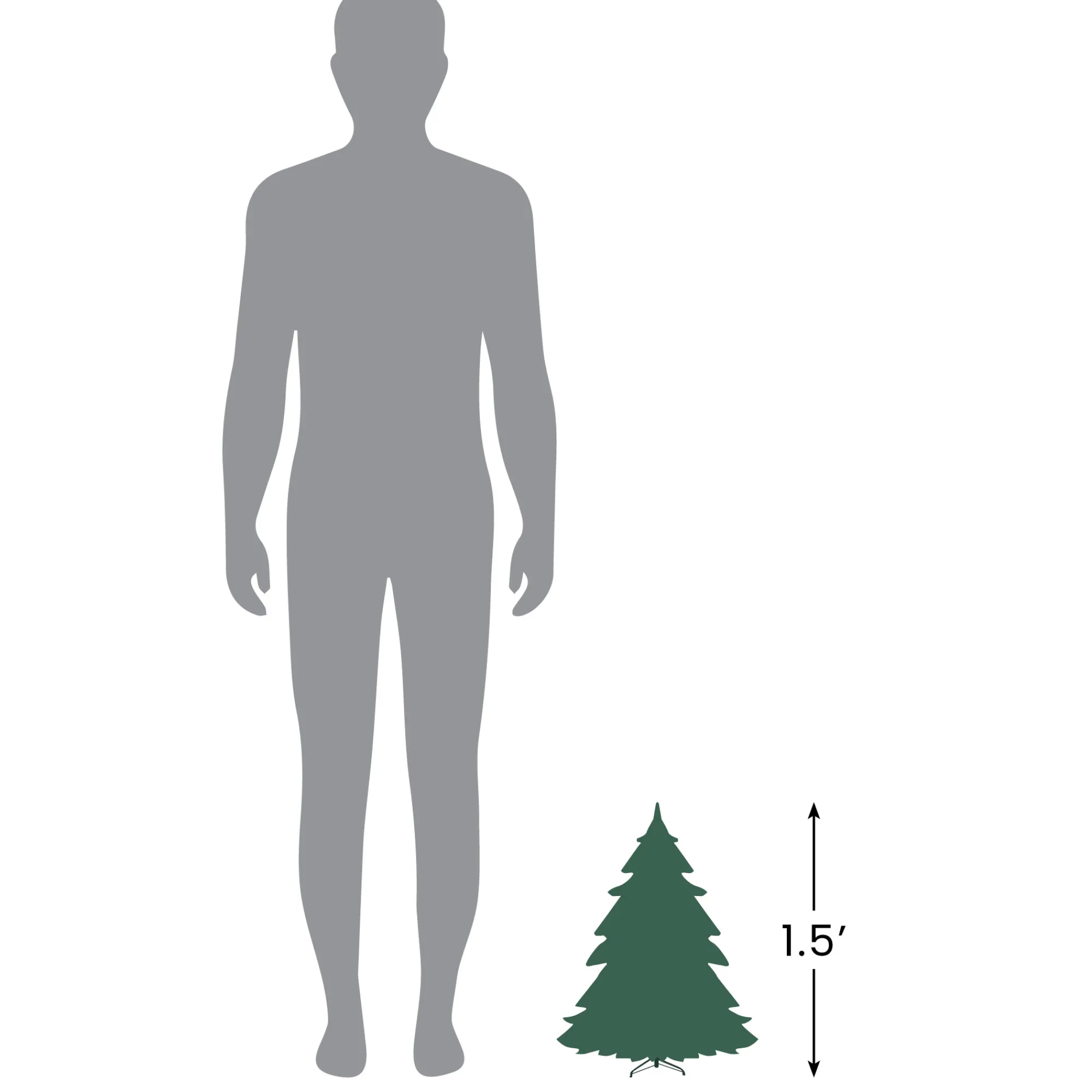 Northlight Unlit-15" Downswept Village Pine Medium Artificial Christmas Tree In Burlap Base, Unlit