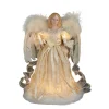 KSA Angels-12" Elegant Ivory Lighted Angel Christmas Tree Topper - Clear Lights