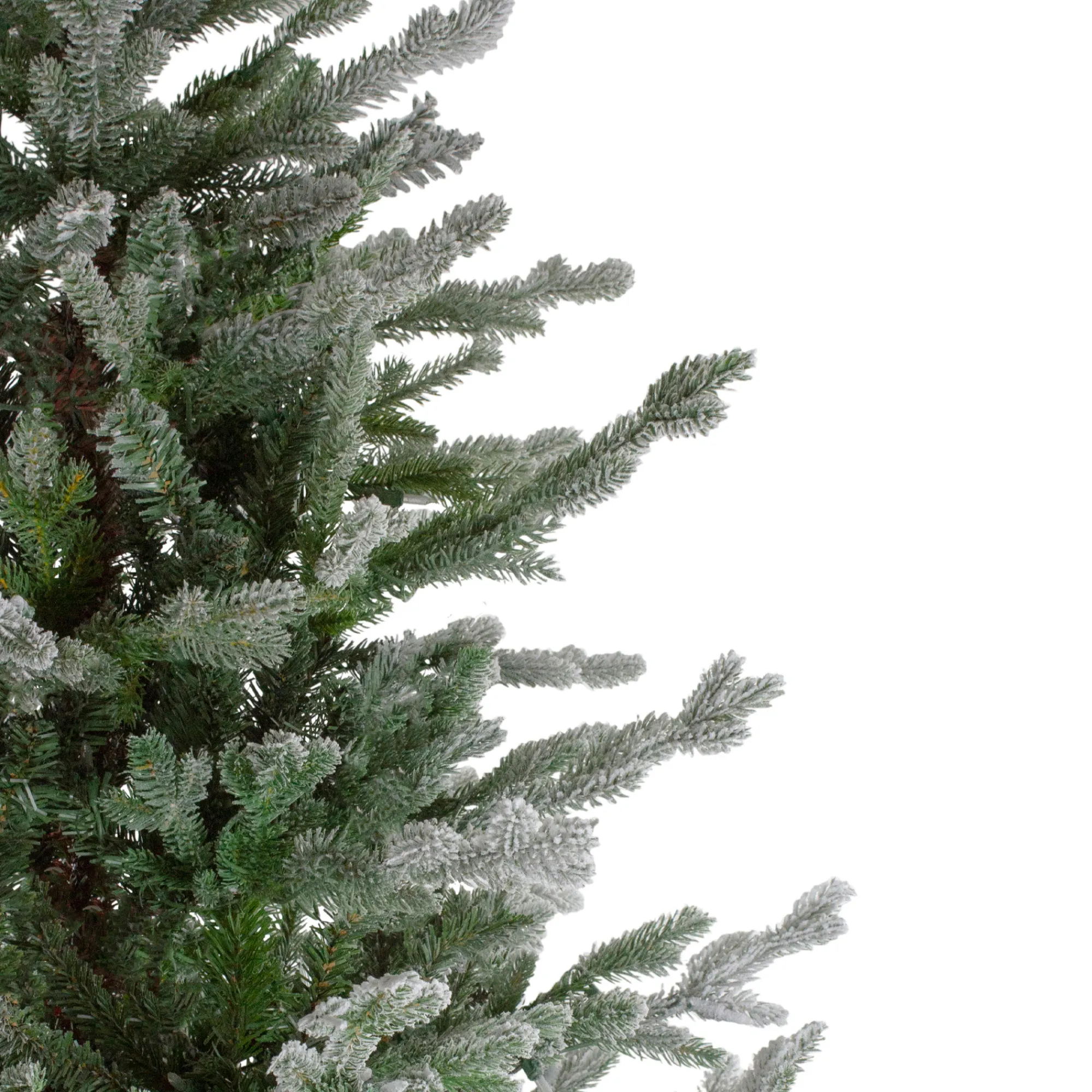 Northlight Unlit-7.5' Flocked Little River Fir Artificial Christmas Tree - Unlit