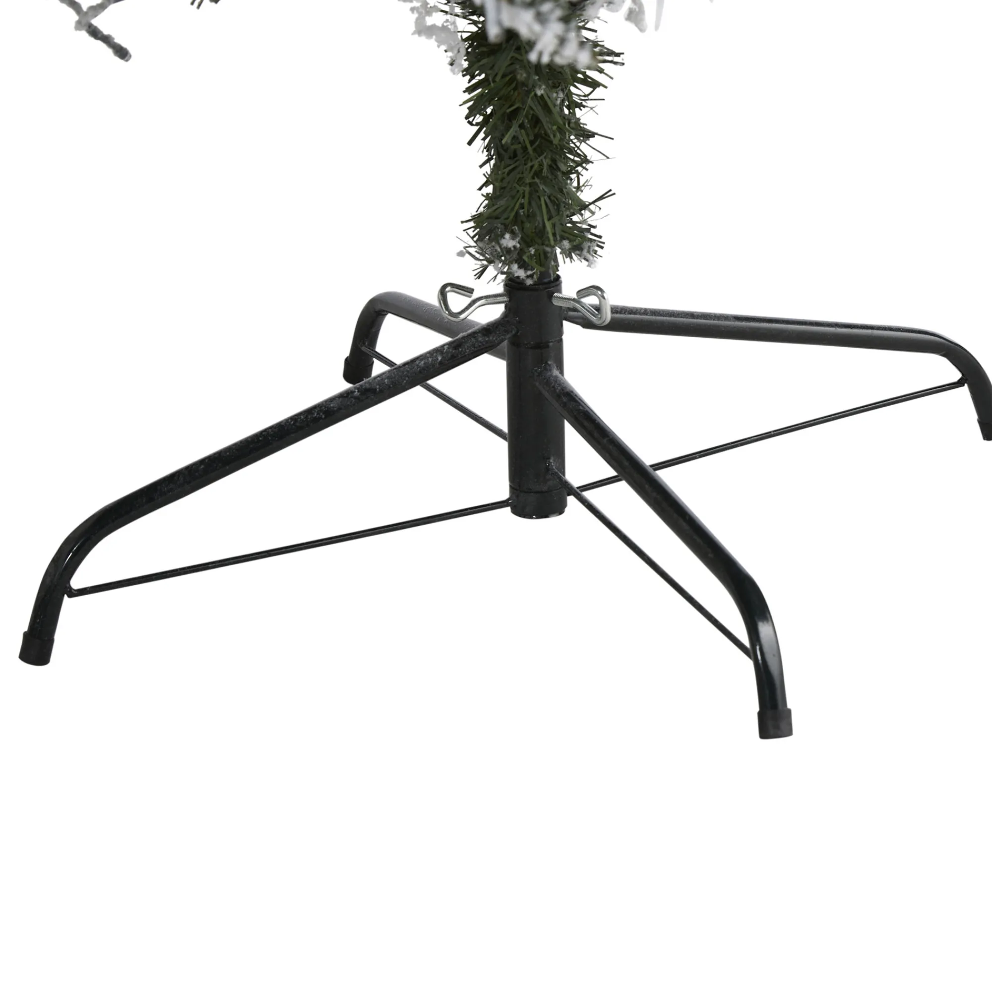 Nearly Natural Unlit-7' Flocked With White Pinecones Artificial Christmas Tree, Unlit