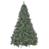 Contemporary Home Living Unlit-7.5' Full Cashmere Pine And Mixed Spruce Artificial Christmas Tree With Snowy Branches - Unlit
