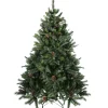 Northlight Unlit-6.5' Full Snowy Delta Pine With Pine Cones Artificial Christmas Tree, Unlit