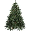 Northlight Unlit-7' Full Snowy Delta Pine With Cones Artificial Christmas Tree, Unlit