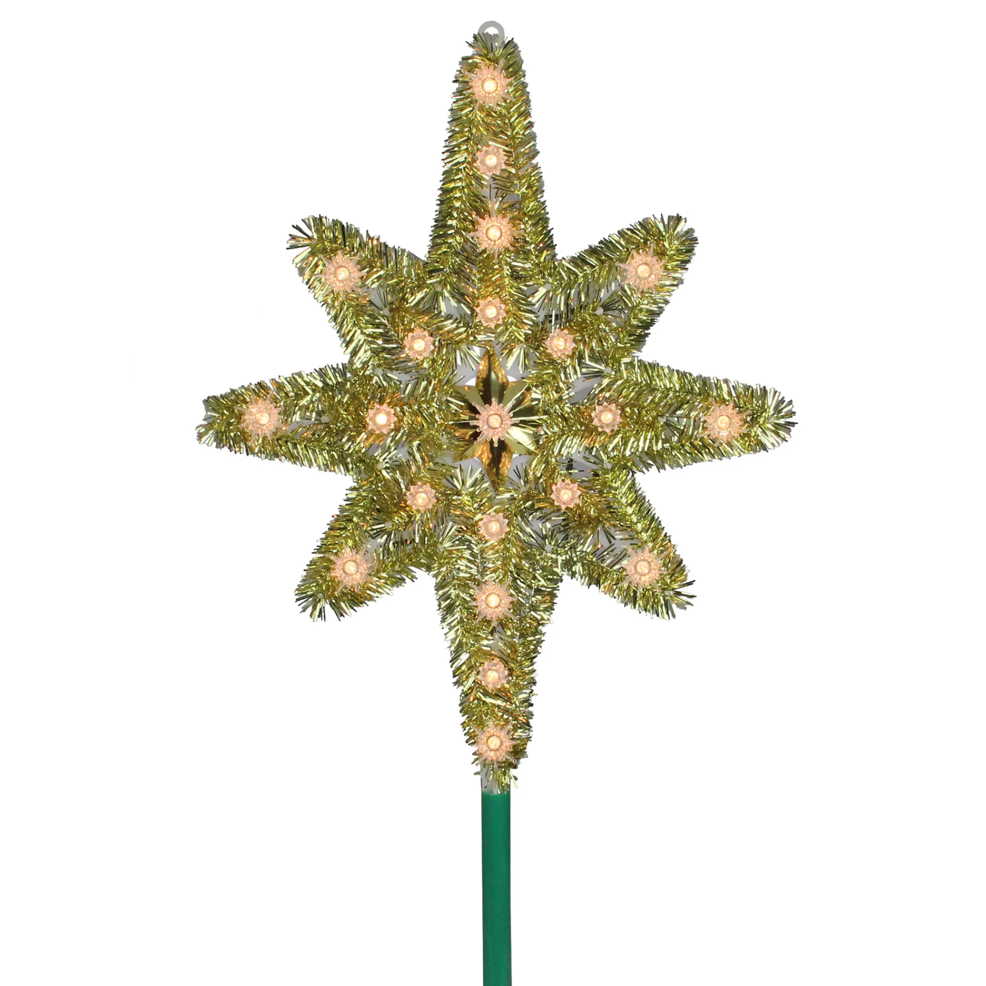 Northlight Stars-21" Gold Lighted Star Of Bethlehem Christmas Tree Topper - Clear Lights