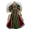 Northlight Angels-18" Green And Brown Angel In A Dress Christmas Tree Topper - Unlit