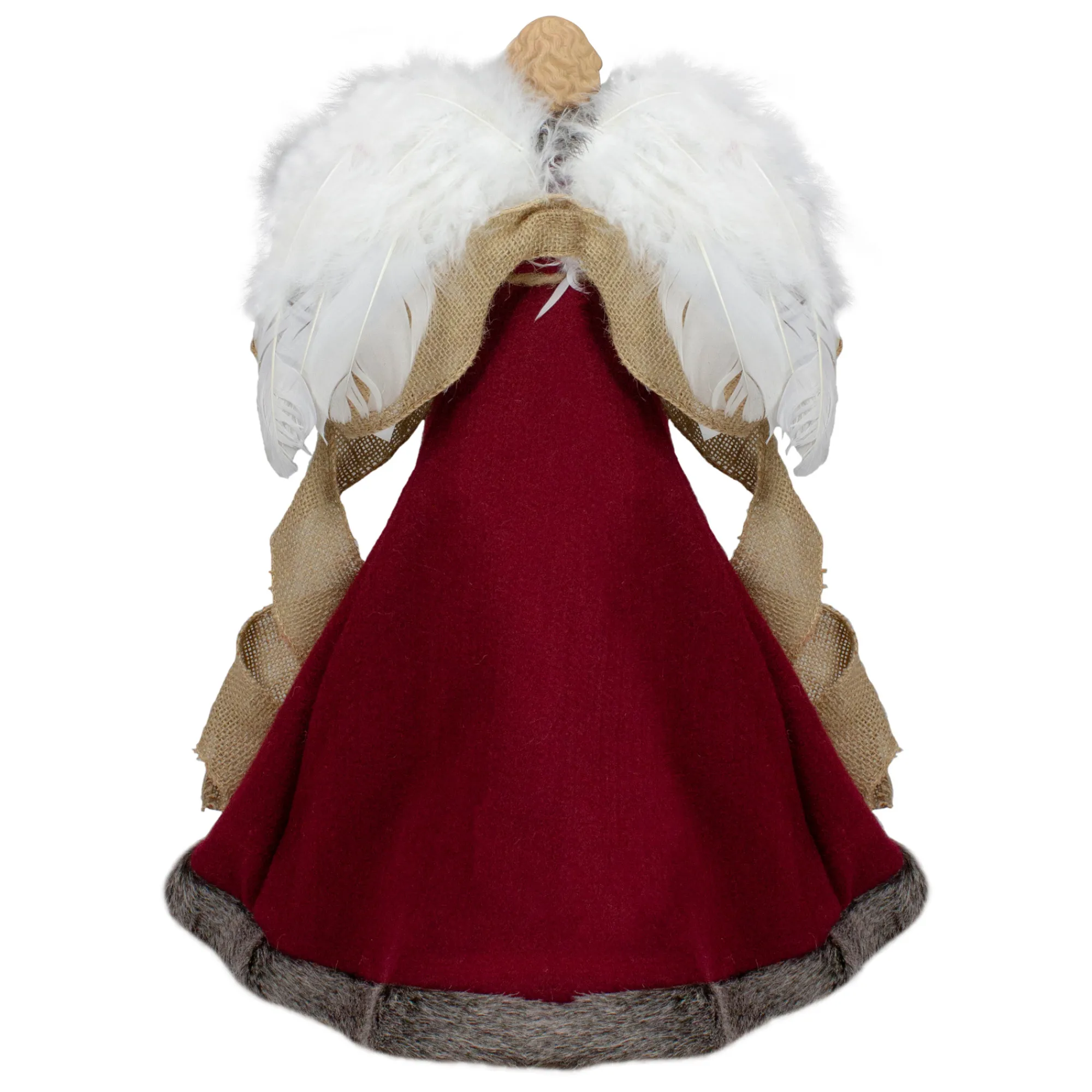 Northlight Angels-18" Green And Brown Angel In A Dress Christmas Tree Topper - Unlit