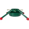 Jack Post Real Tree Stands-29.5" Green And Red Christmas Tree Stand Real Live Trees Up To 12' Tall