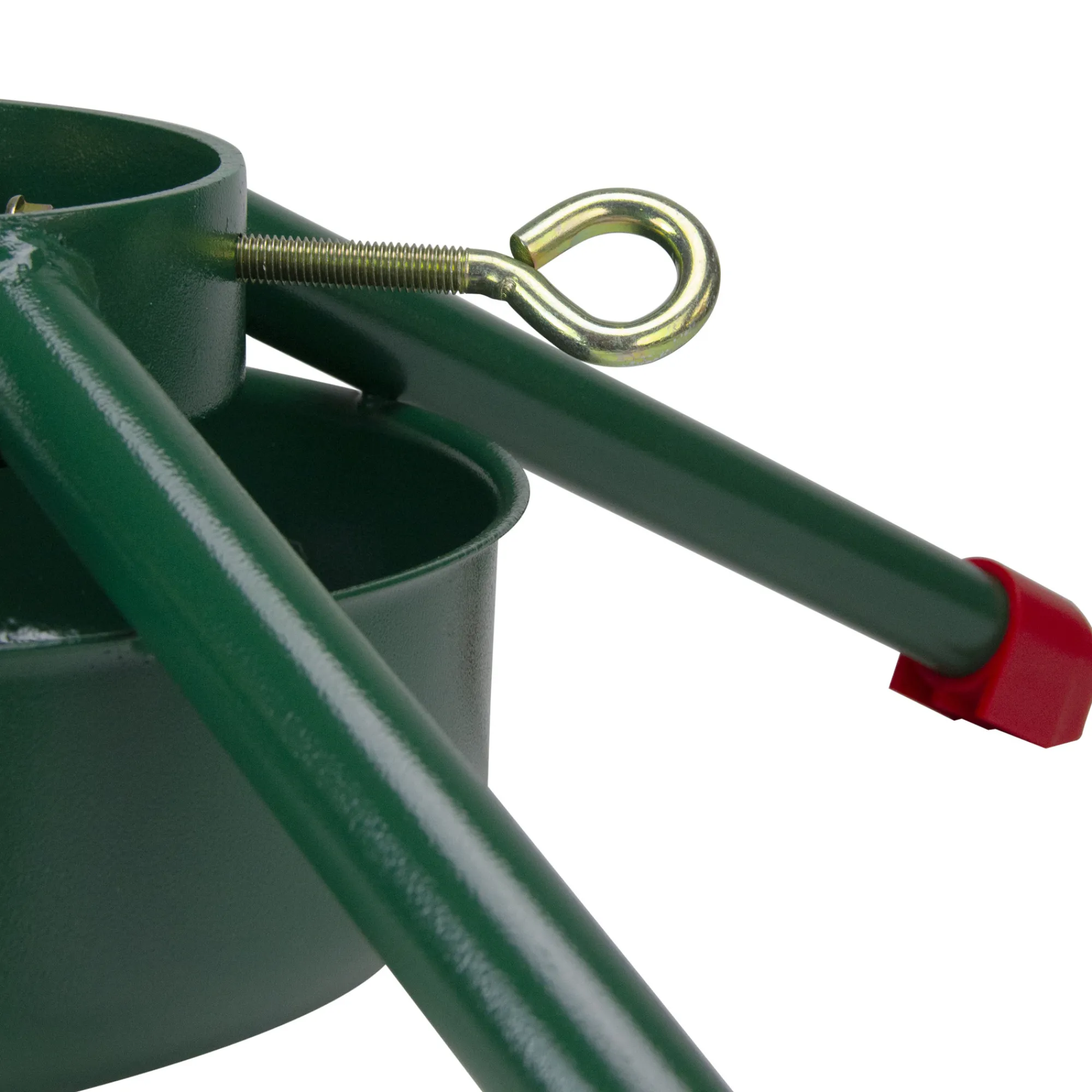 Jack Post Real Tree Stands-29.5" Green And Red Christmas Tree Stand Real Live Trees Up To 12' Tall