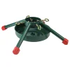 Jack Post Real Tree Stands-19" Green And Red Christmas Tree Stand For Real Trees