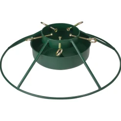 Jack Post Real Tree Stands-25" Green Christmas Tree Stand For Real Live Trees Up To 12' Tall