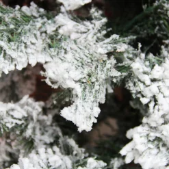Northlight Unlit-7.5' Green Heavily Flocked Pine Medium Artificial Christmas Tree - Unlit