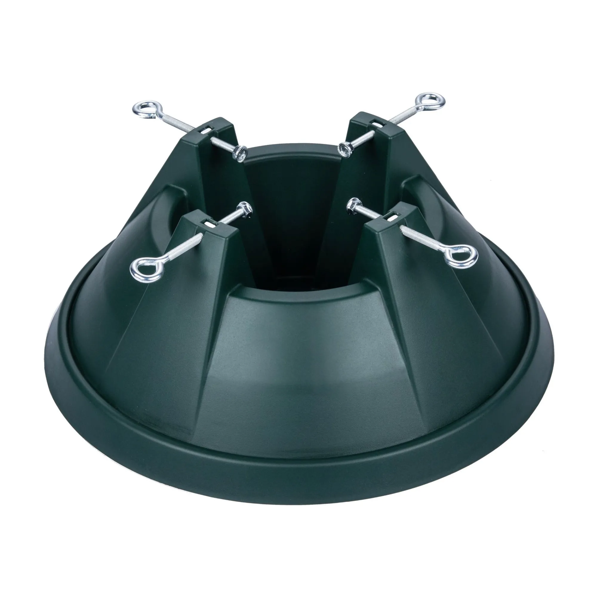CC Christmas Decor Real Tree Stands-14.75" Green Live Christmas Tree Stand - For Trees Up To 6Ft Tall