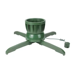 Northlight Real Tree Stands-24" Green Musical Rotating Christmas Tree Stand - For Live Trees