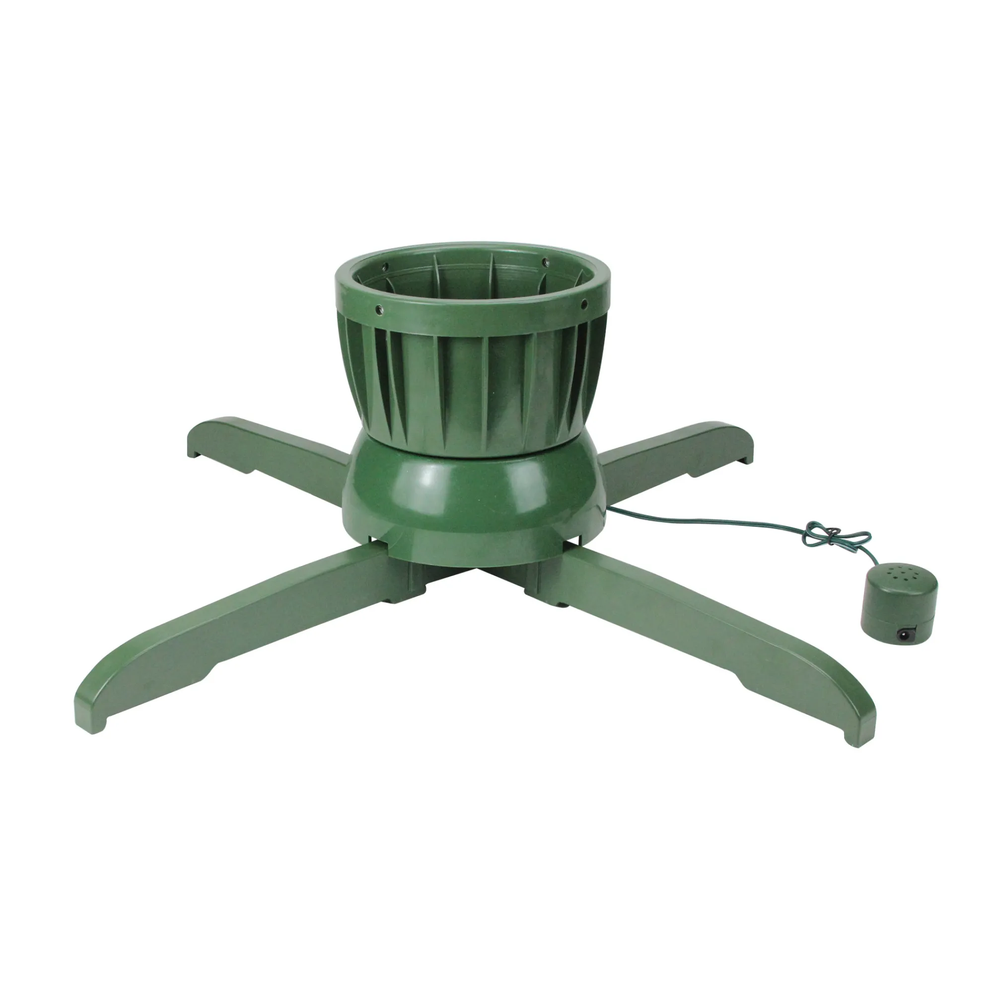 Northlight Real Tree Stands-24" Green Musical Rotating Christmas Tree Stand - For Live Trees