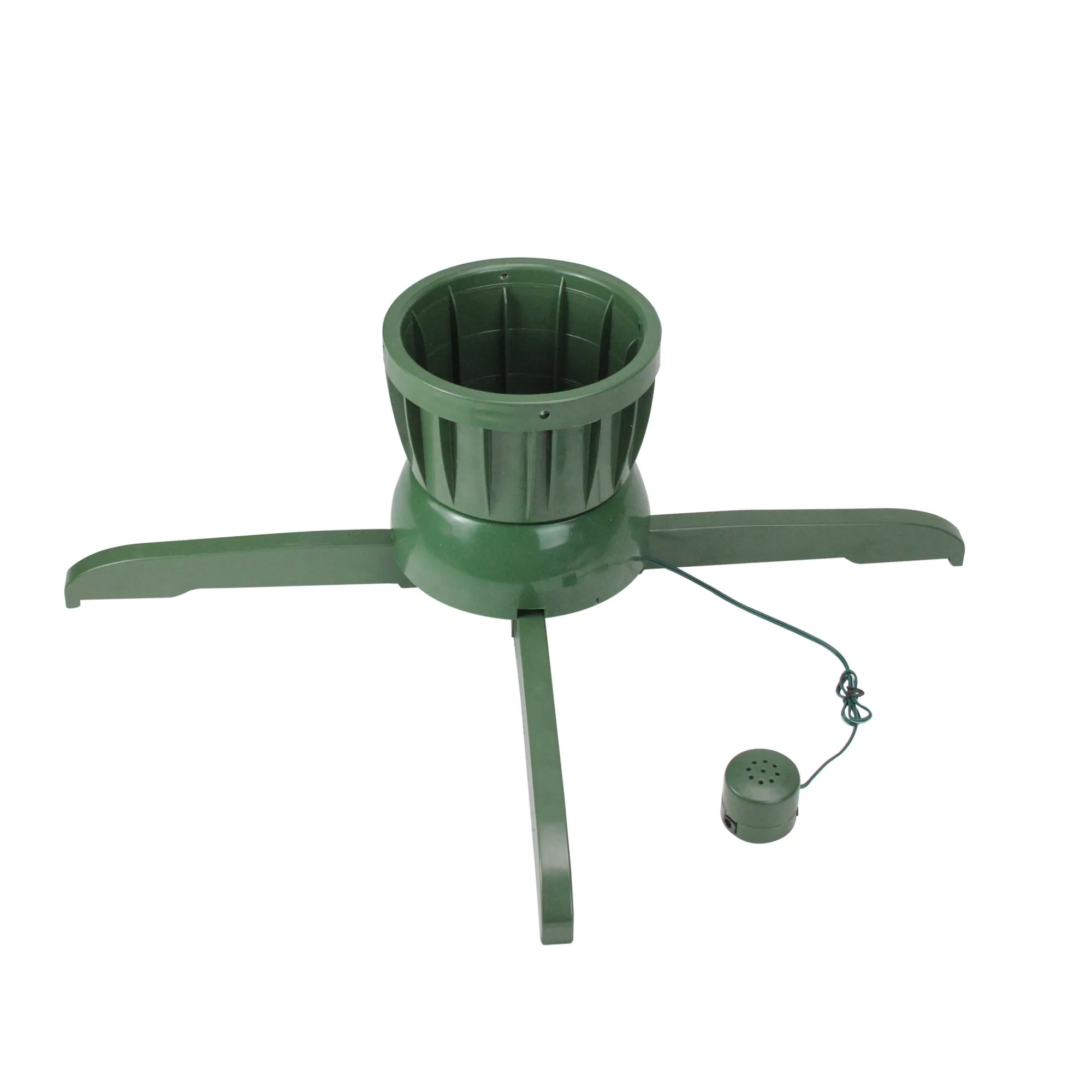 Northlight Real Tree Stands-24" Green Musical Rotating Christmas Tree Stand - For Live Trees