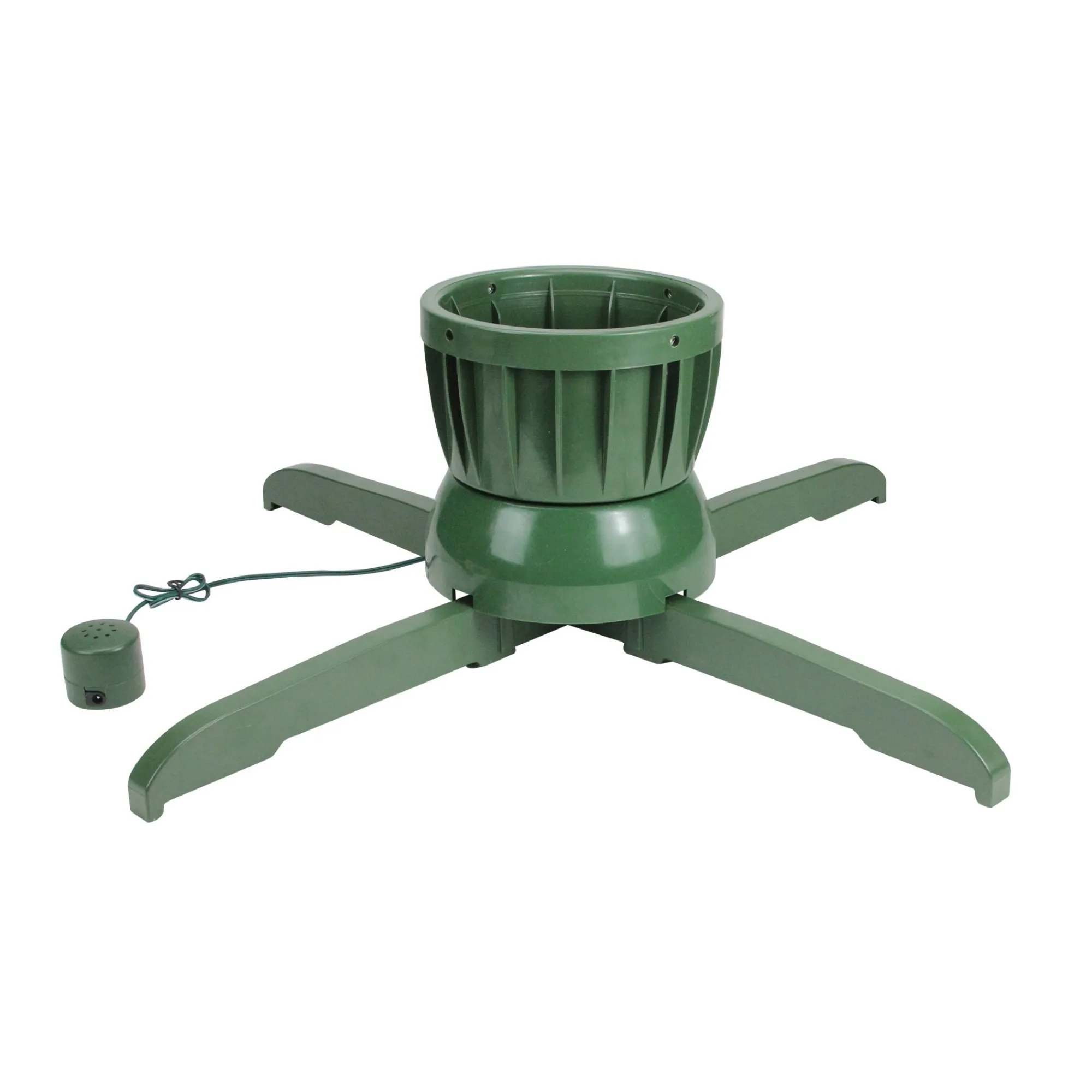 Northlight Real Tree Stands-24" Green Musical Rotating Christmas Tree Stand - For Live Trees