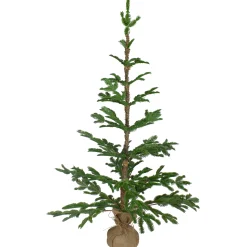 Northlight Unlit-4' Green Ponderosa Pine Artificial Christmas Tree With Jute Base – Unlit