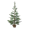 Northlight Unlit-5' Green Ponderosa Pine Artificial Christmas Tree With Jute Base- Unlit