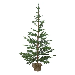 Northlight Unlit-5' Green Ponderosa Pine Artificial Christmas Tree With Jute Base- Unlit