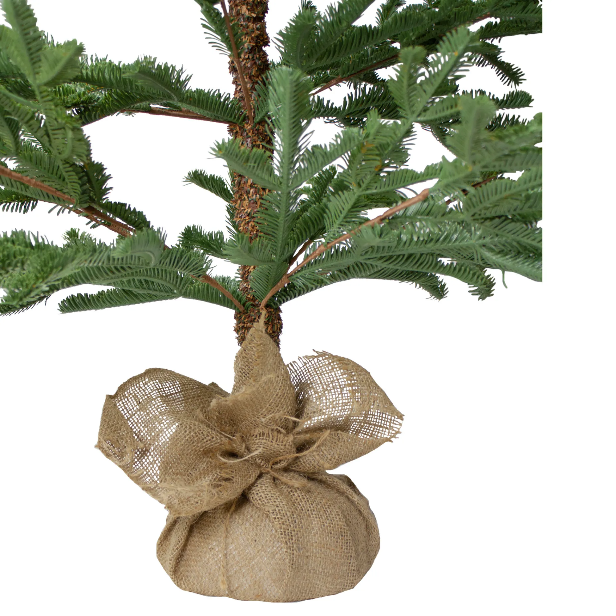 Northlight Unlit-5' Green Ponderosa Pine Artificial Christmas Tree With Jute Base- Unlit