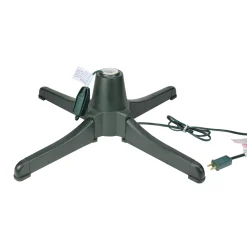 CMI Artificial Tree Stands-24" Green Powerful 360 Degree Rotating Artificial Christmas Tree Stand - For Lighted Artificial Trees