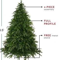 Northlight Unlit-6.5' Green Roosevelt Fir Artificial Christmas Tree - Unlit