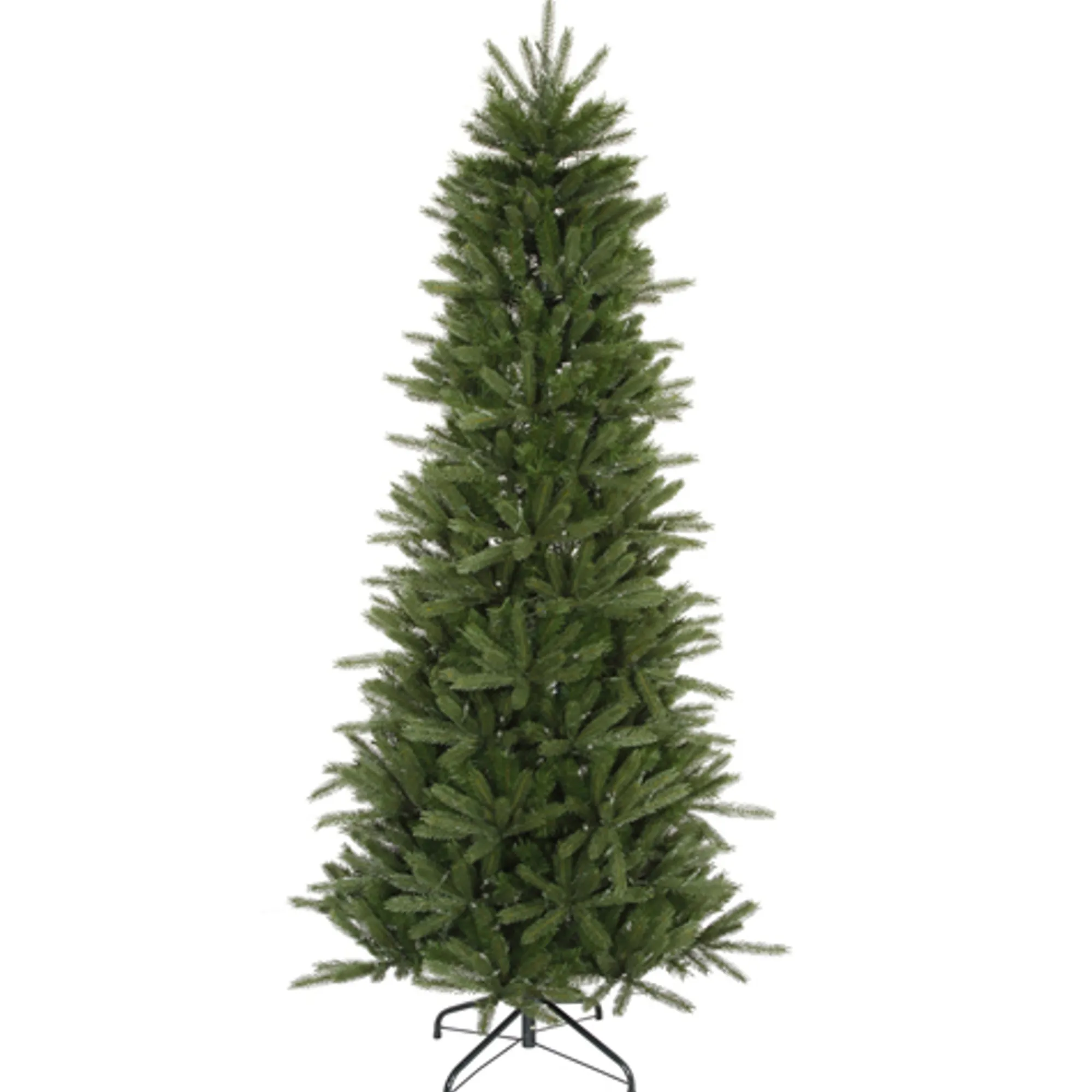 Vickerman Unlit-4.5' Green Slim Vermont Fir Instant Shape Artificial Christmas Tree - Unlit