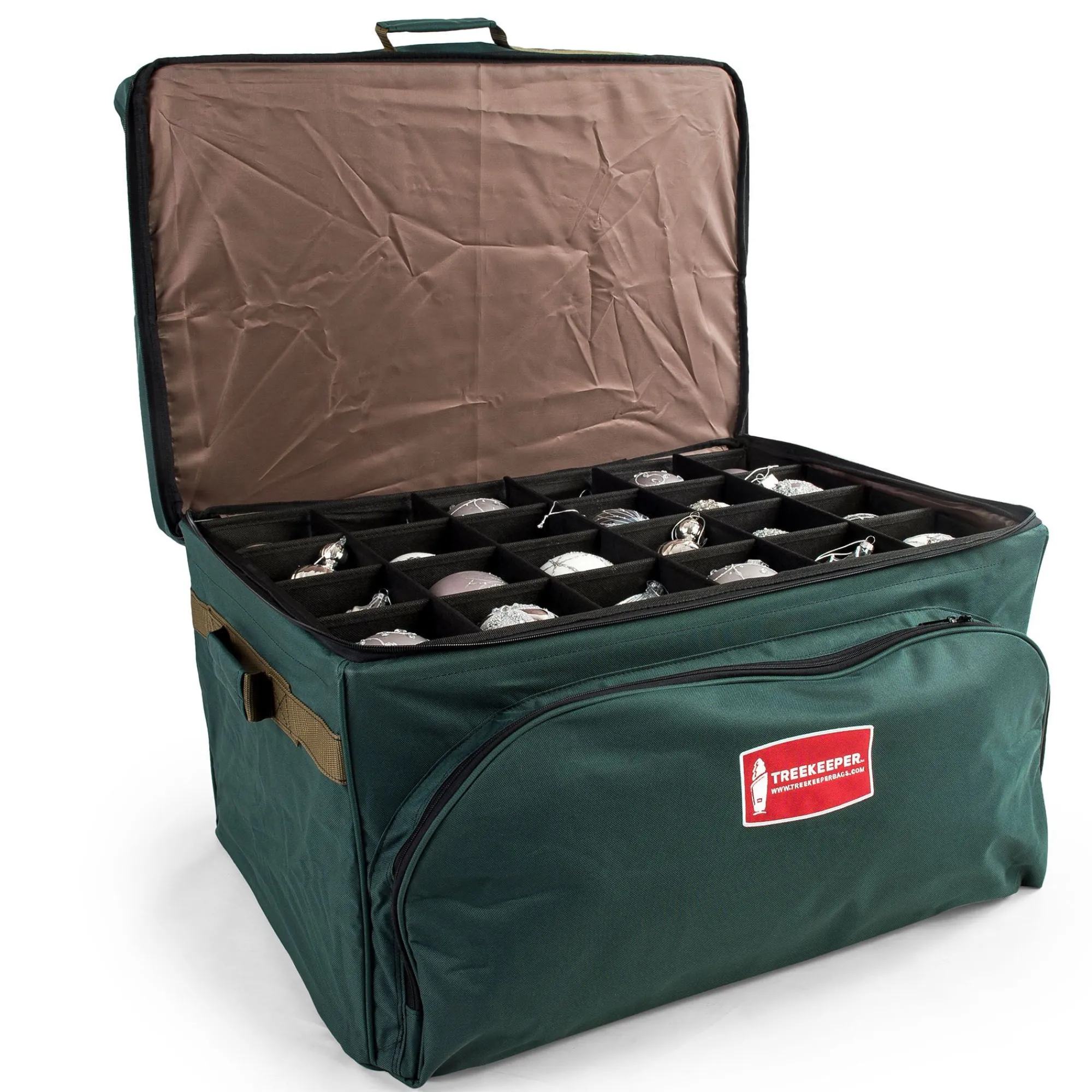 Tree Keeper Tree Storage-27" Green Unique Top Pocket Christmas Ornaments Storage Bag