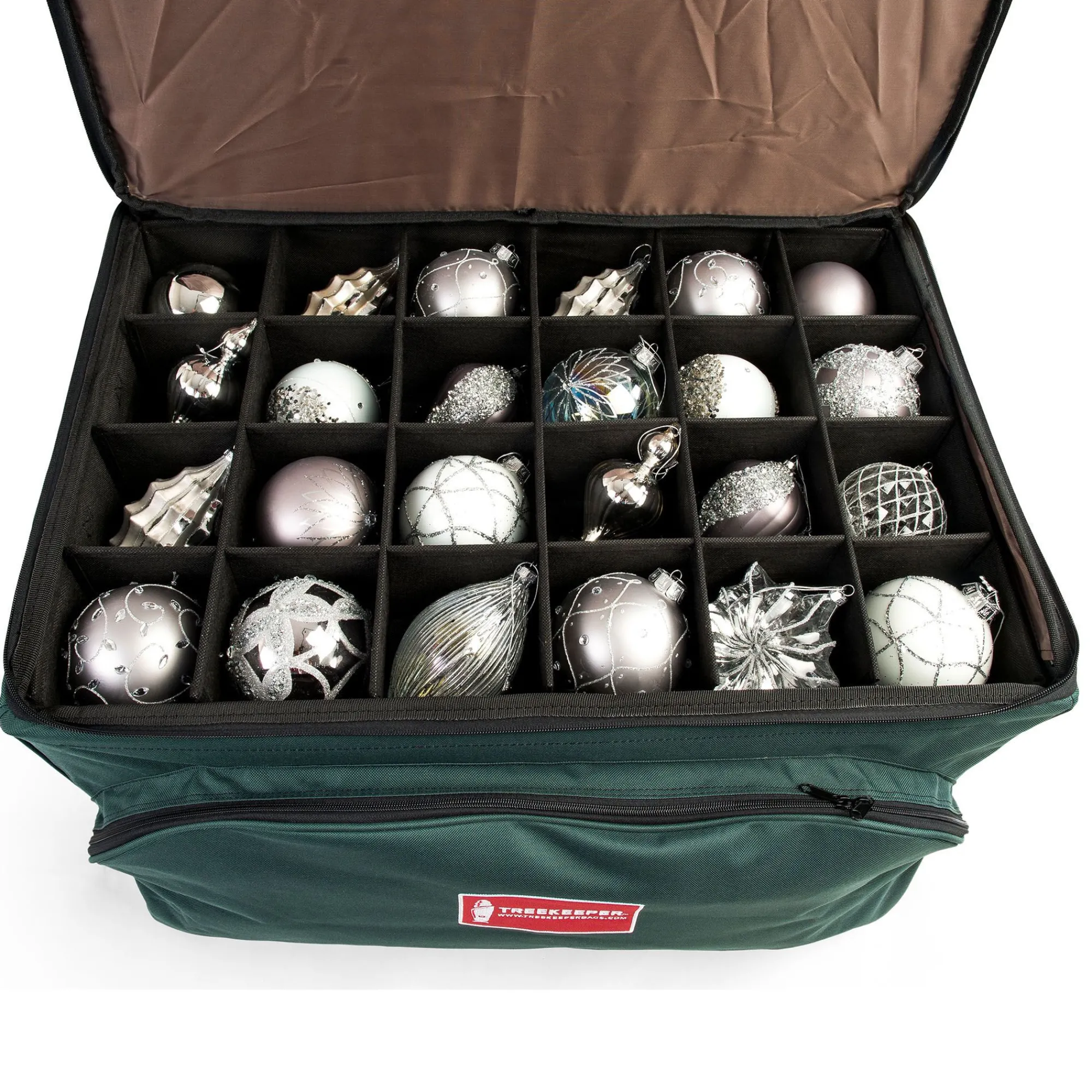 Tree Keeper Tree Storage-27" Green Unique Top Pocket Christmas Ornaments Storage Bag
