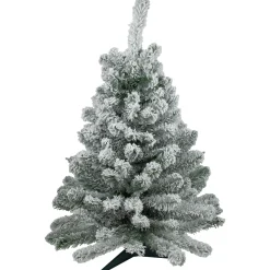 Northlight Unlit-3' Heavily Flocked Madison Pine Medium Artificial Christmas Tree, Unlit