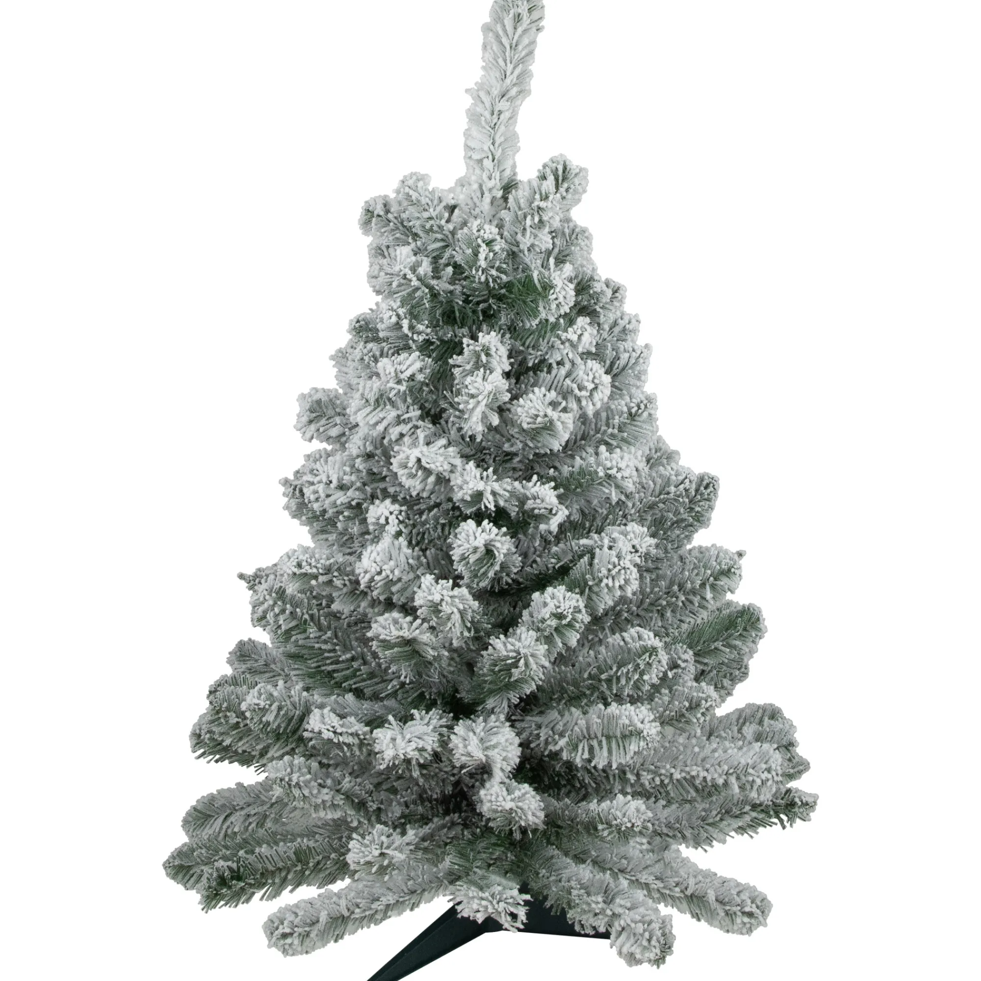 Northlight Unlit-3' Heavily Flocked Madison Pine Medium Artificial Christmas Tree, Unlit