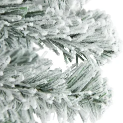 Northlight Unlit-3' Heavily Flocked Madison Pine Medium Artificial Christmas Tree, Unlit