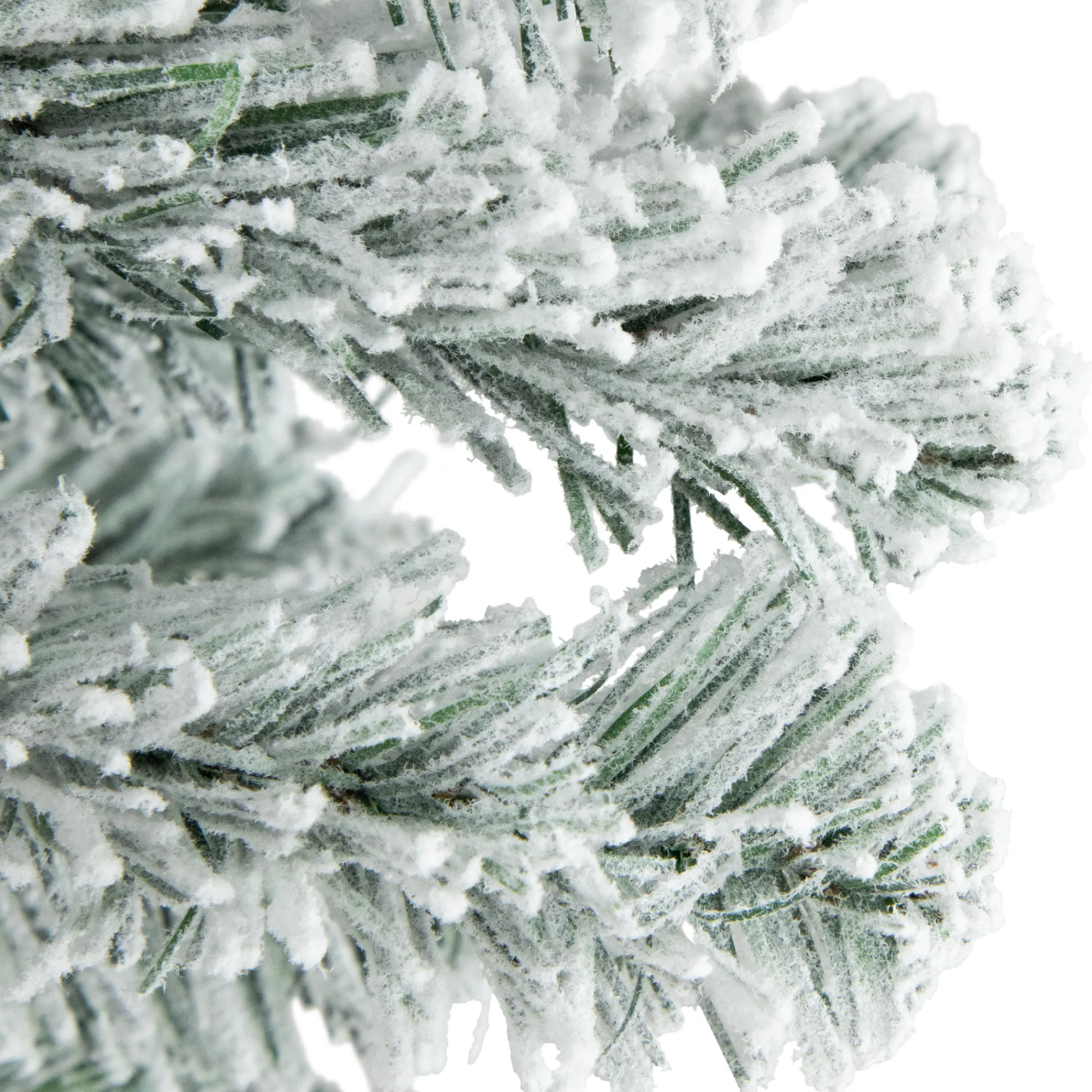 Northlight Unlit-3' Heavily Flocked Madison Pine Medium Artificial Christmas Tree, Unlit