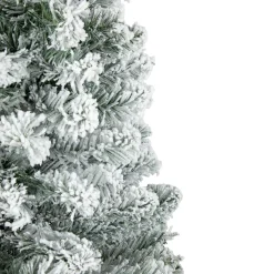Northlight Unlit-3' Heavily Flocked Madison Pine Medium Artificial Christmas Tree, Unlit