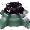 Dyno Real Tree Stands-24" Heavy Duty Green Pivot Christmas Tree Stand - For Real Live Trees Up To 9'