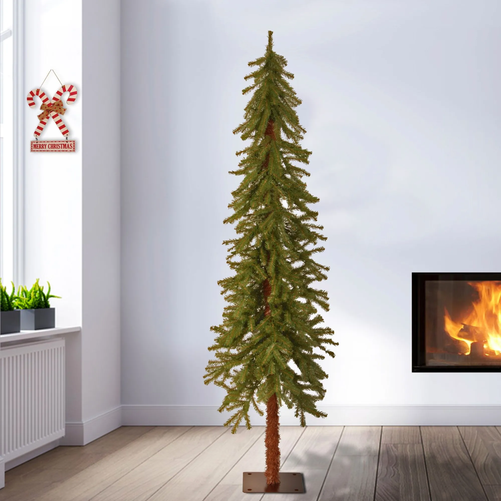 CC Christmas Decor Unlit-6' Hickory Cedar Artificial Christmas Tree – Unlit