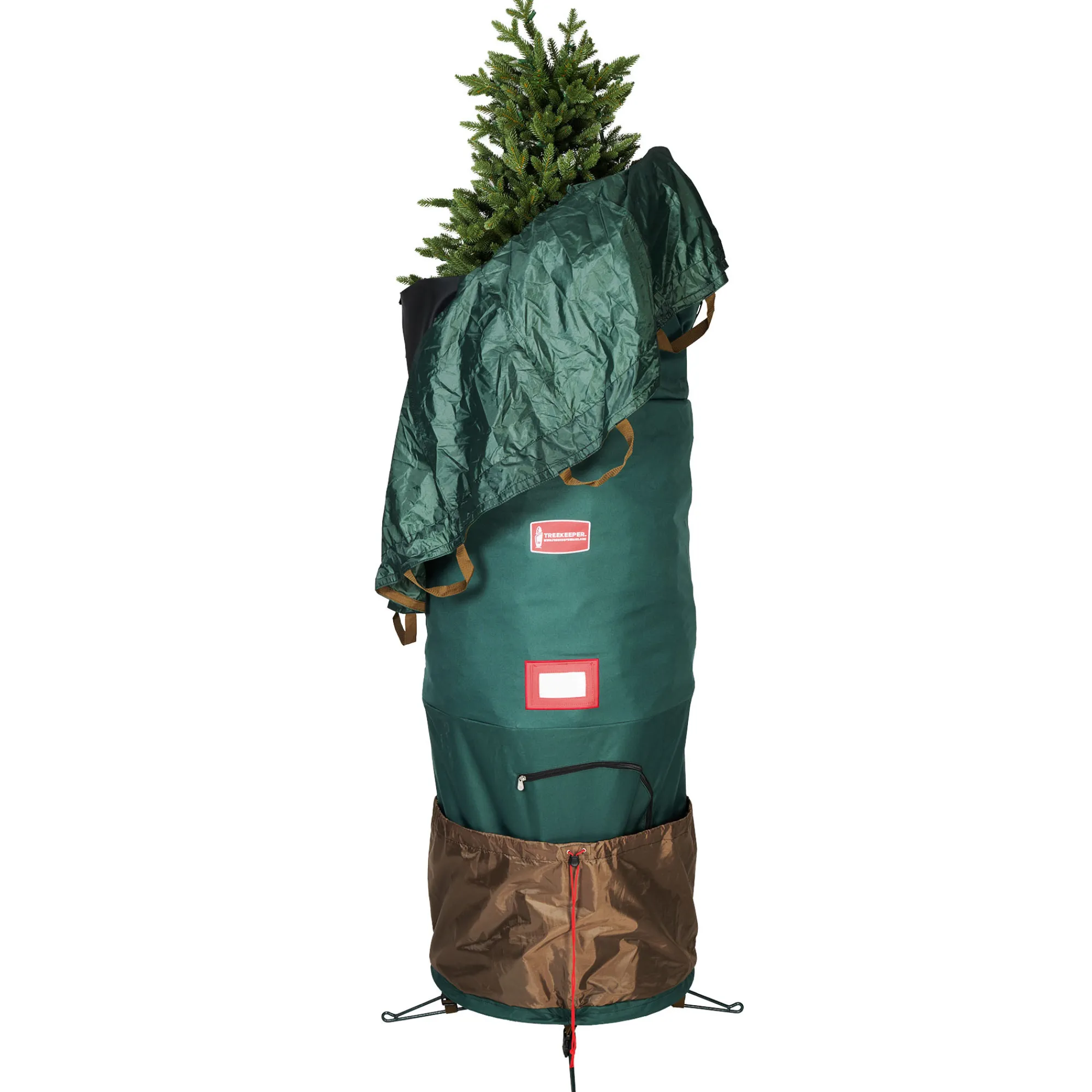 Northlight Tree Storage-95" Large Green Upright Christmas Tree Protective Storage Bag - For Artificial Trees