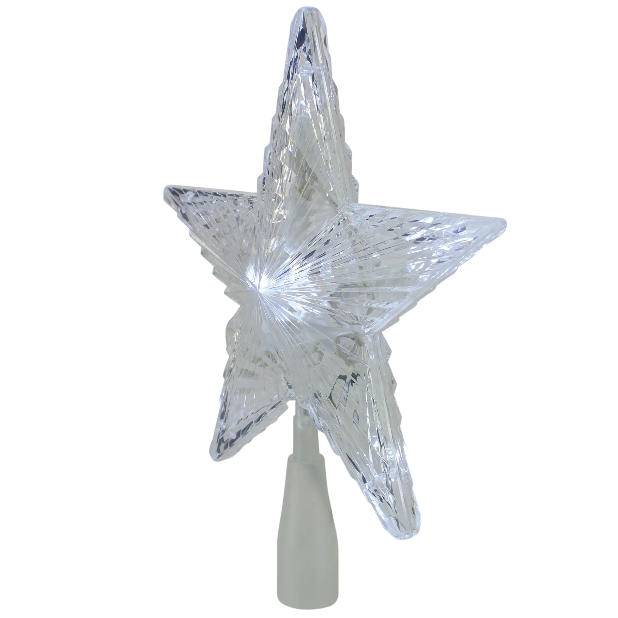 Northlight Stars-10" Led Lighted 5 Point Star Christmas Tree Topper - Clear Lights