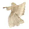 Brite Star Angels-11" Led Lighted Gold Shimmer Angel Christmas Tree Topper - Warm Clear Lights