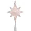 Northlight Stars-11" Lighted 8 Point Bethlehem Star Christmas Tree Topper - Clear Lights , Green Wire