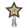 The Memory Company Stars-10" Lighted Beige And Black Star Ncaa Purdue Boilermakers Mosaic Christmas Tree Topper